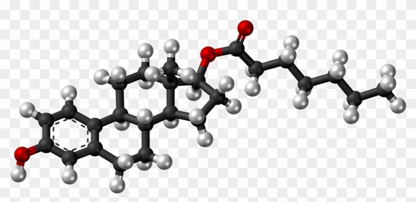 Estradiol Enanthate Molecule Ball - Molecule Clipart #5937835
