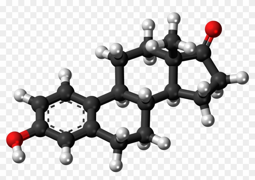 Estrone 3d Ball - Estrogen 3d Model Clipart #5937876