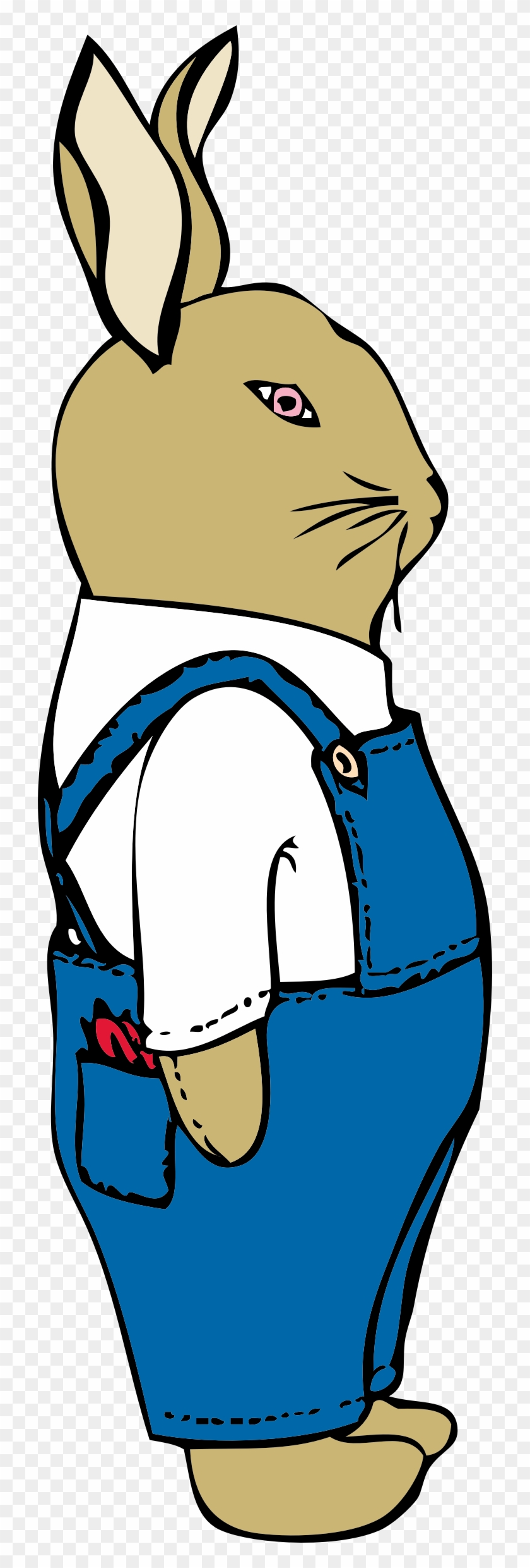 This Free Icons Png Design Of Bunny In Overalls - Clip Art Transparent Png