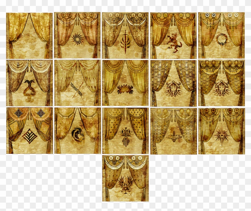 Skyhold Drapes Collection - Dragon Age Inquisition Drapery Clipart
