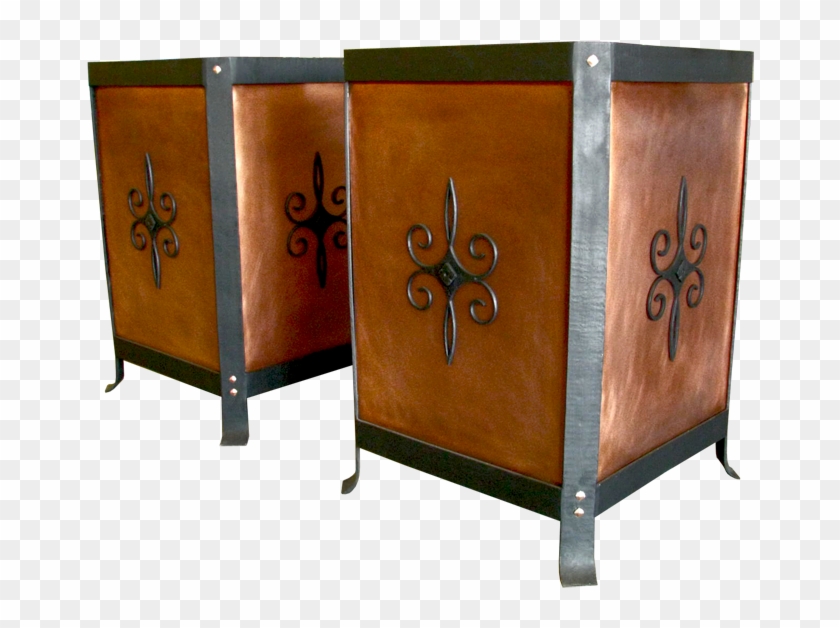 Custom Copper And Iron Planters - Cupboard Clipart