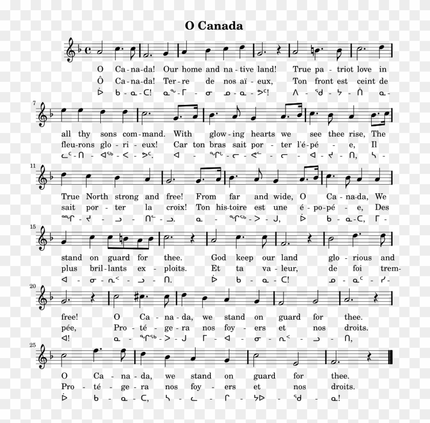 Wikipedia O Canada Lyrics, Anthem Lyrics, Song Lyrics, - Calixa Lavallée O Canada Clipart #5938366