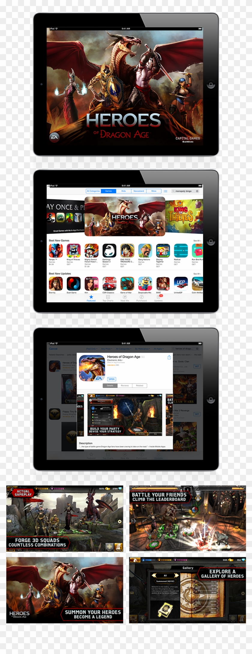 Heroes Of Dragon Age - Tablet Computer Clipart #5938533