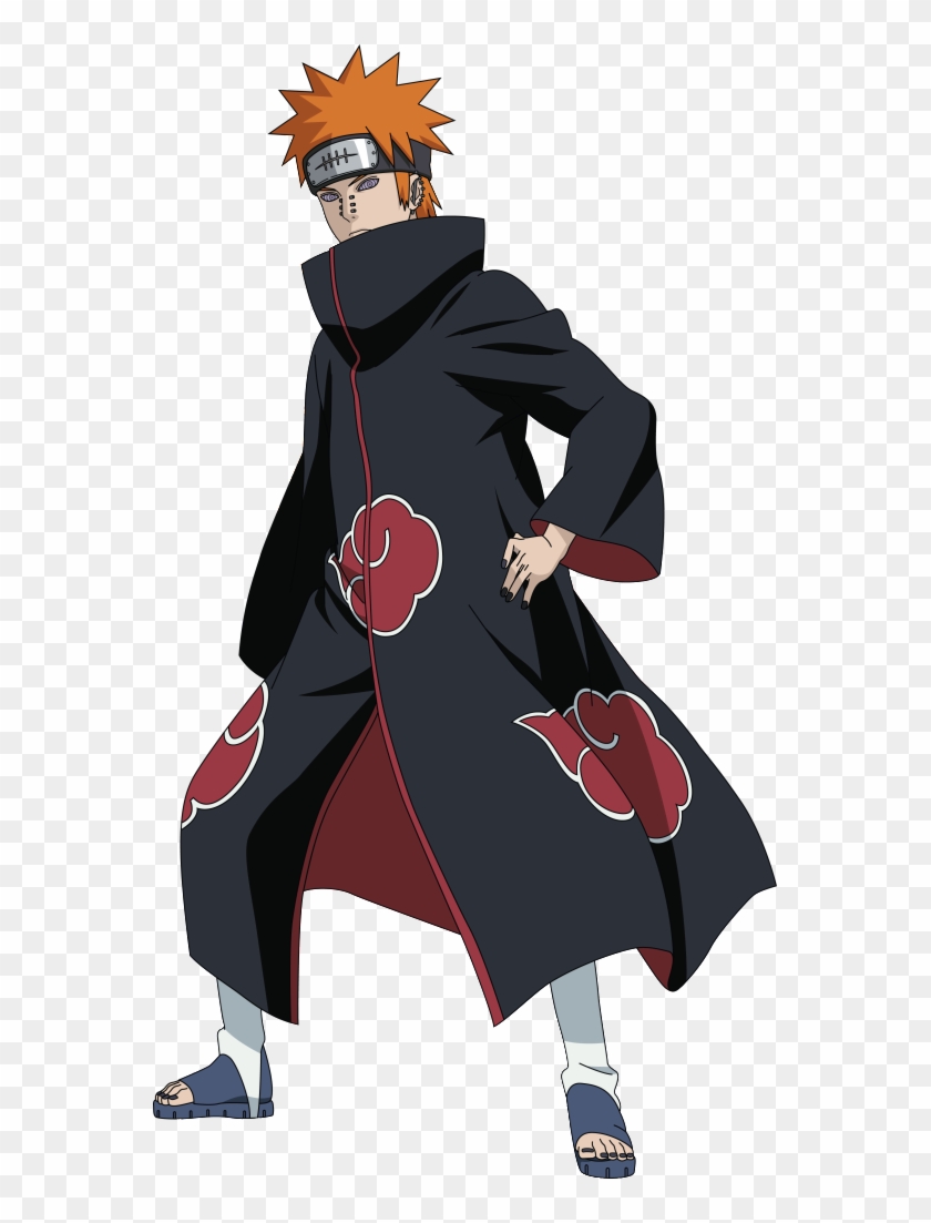 Nagato Akatsuki Png Pain Naruto Full Body Clipart 593 Pikpng