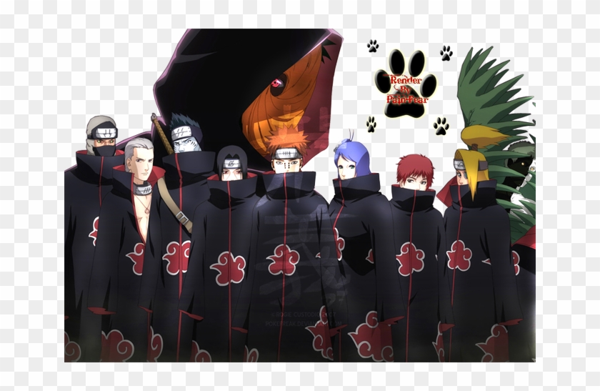 Render Akatsuki Photo Render Akatsuki - Akatsuki Clan Clipart