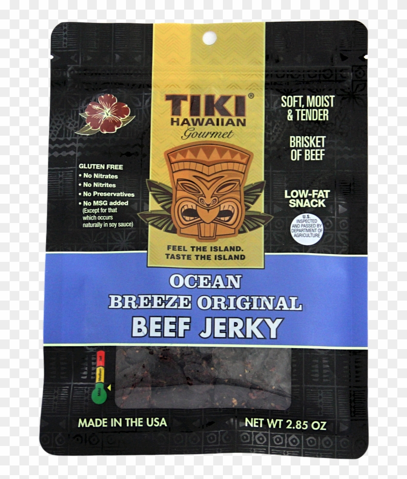 Tiki Hawaiian Gourmet Jerky - Flyer Clipart