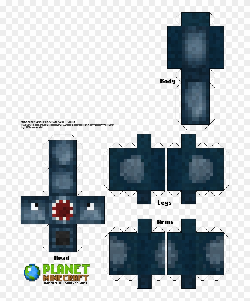 Create Papercraft Of Minecraft Skin - Minecraft Penguin Skin Template Clipart