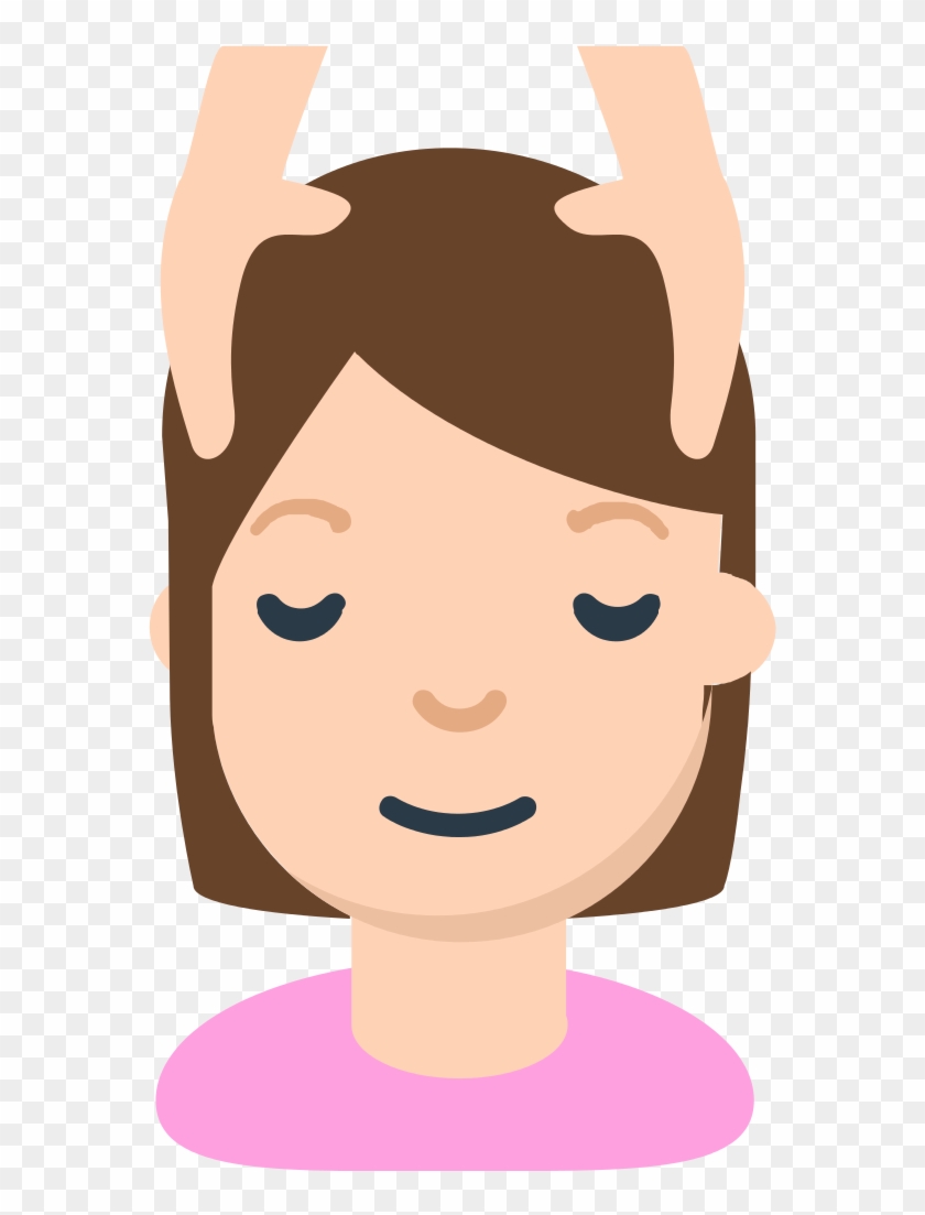 Indian Head Massage Is A Massage Procedure Dependent - Cartoon Clipart