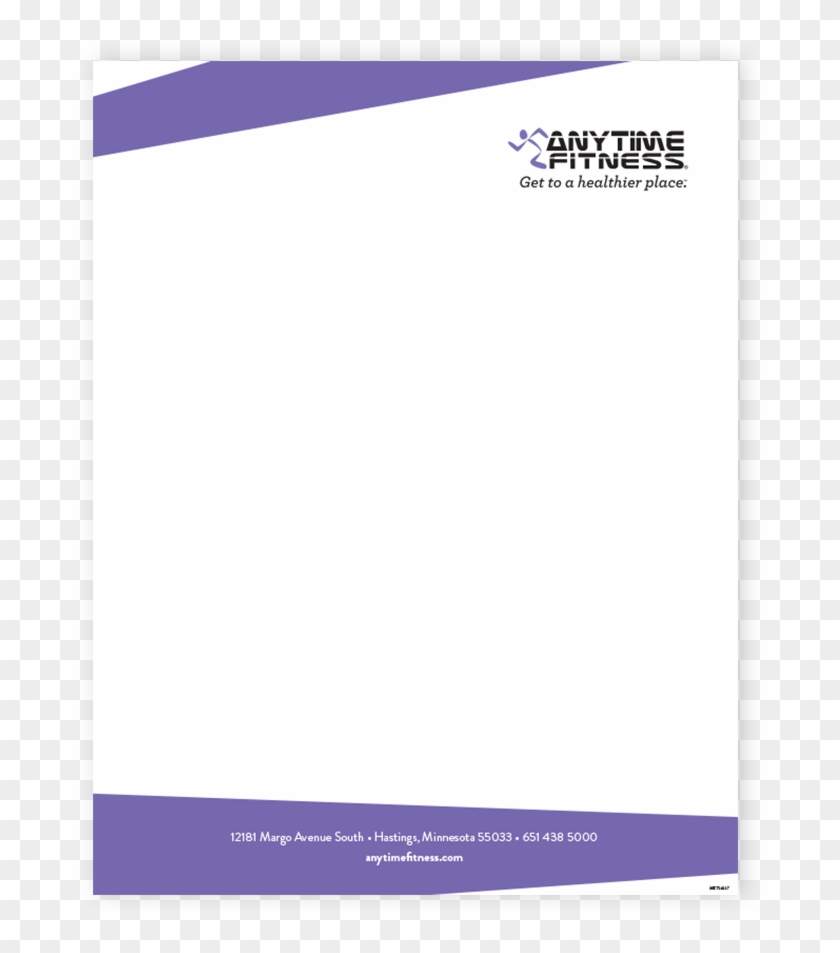Anytime Fitness - Anytime Fitness Letterhead Clipart #5941367