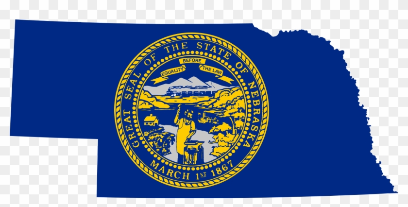 Nebraska Png Transparent Background - Nebraska State Flag Map Clipart