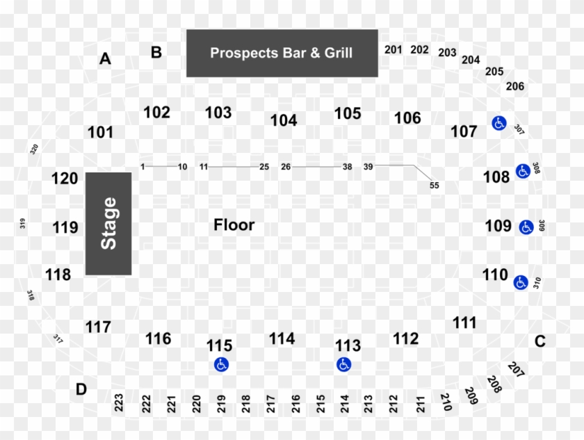K Rock Center Seating Chart Clipart