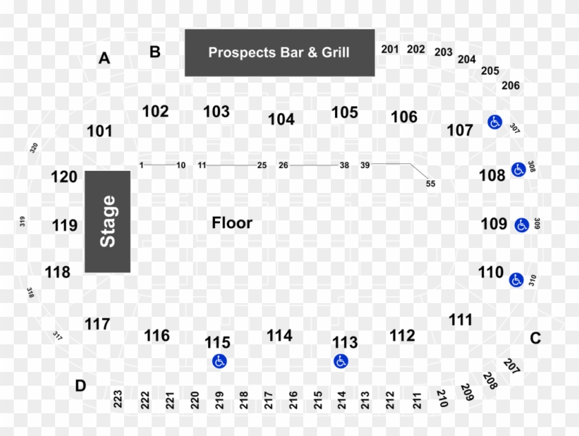 K Rock Center Seating Chart Clipart #5941814