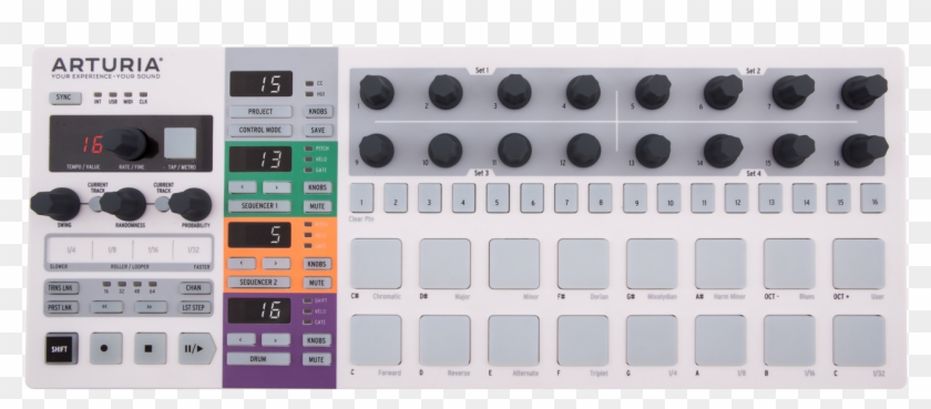 Beatstep Pro Top - Arturia Beatstep Pro Black Clipart