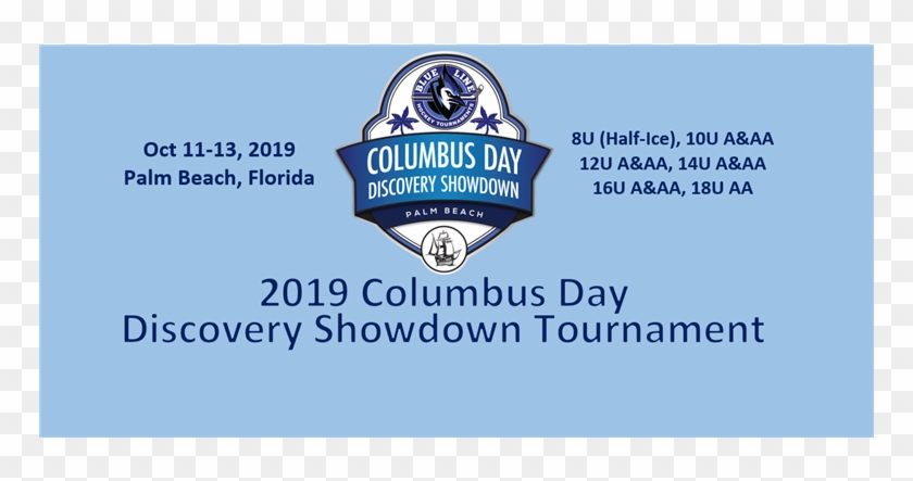 2019 Columbus Day Discovery Showdown - Badge Clipart #5942164