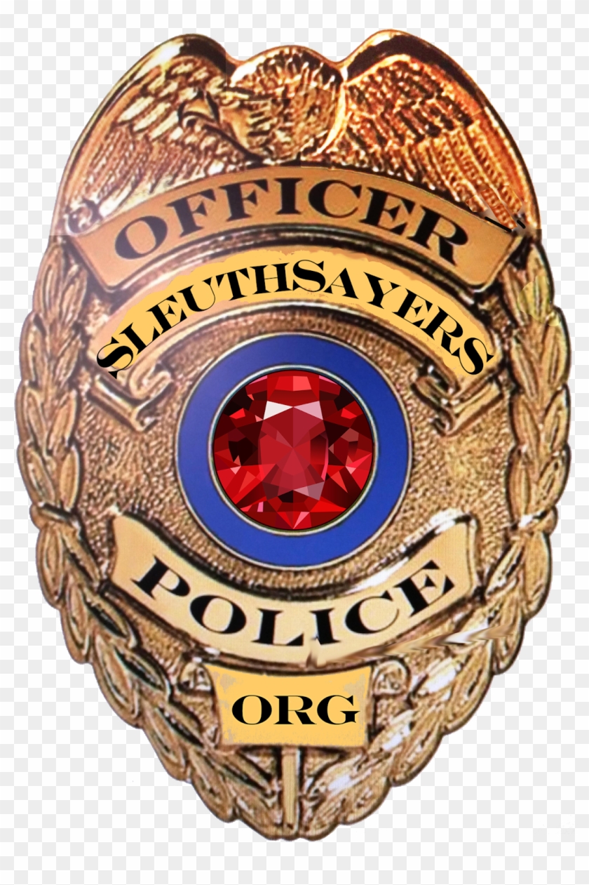 Sleuthsayers Shield - Police Badge Transparent Background Clipart #5942570