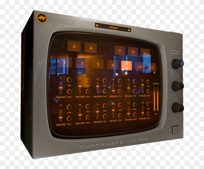 80s / Synthwave Drums Rompler - Beatskillz Synthwave Drums Clipart #5942711