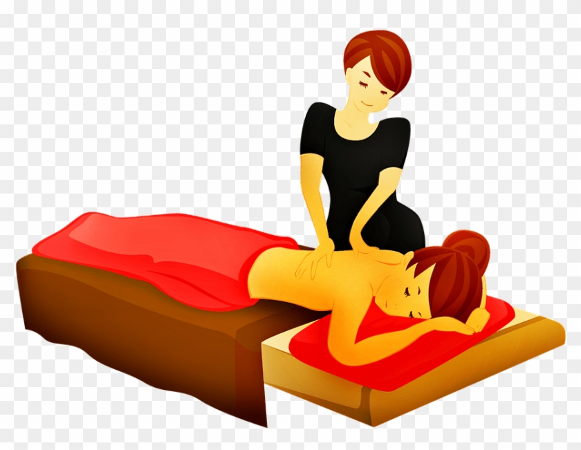 Massage Therapy Can Take Place On A Table, Chair, Or - エステ イラスト 素材 無料 Clipart