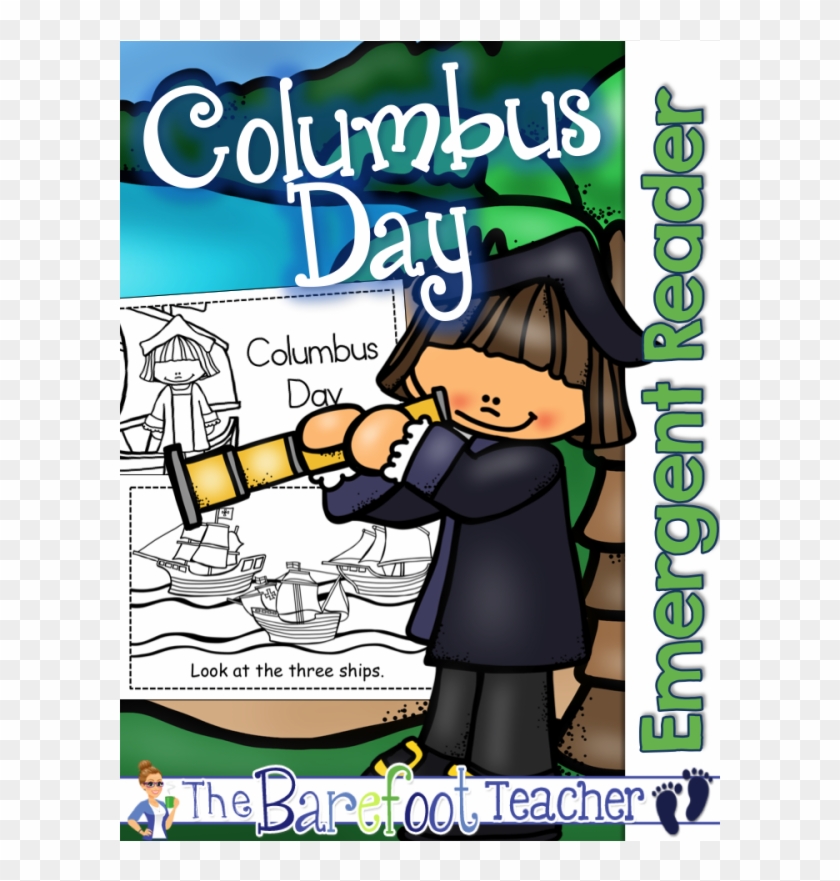Columbus Day Emergent Reader - Cartoon Clipart #5943085
