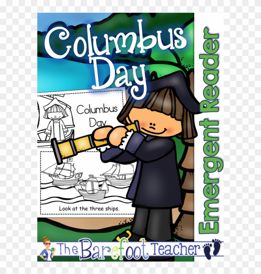 Columbus Day Emergent Reader - Cartoon Clipart