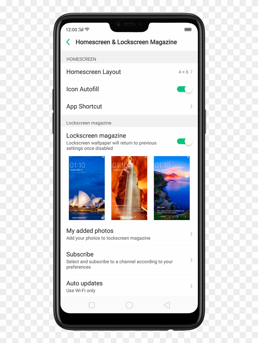For Example, Go To Your Home Screen And Press And Hold - Oppo A73 Network Unlock Clipart