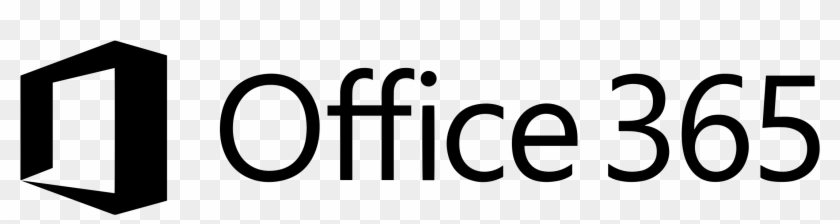Office 365 Logo Black - Office 365 Logo White Png Clipart #5943754
