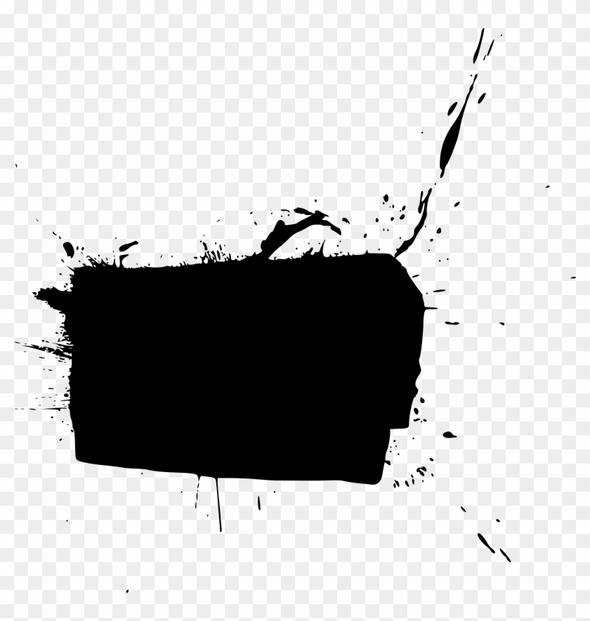 Free Download - Splatter Rectangle Png Clipart