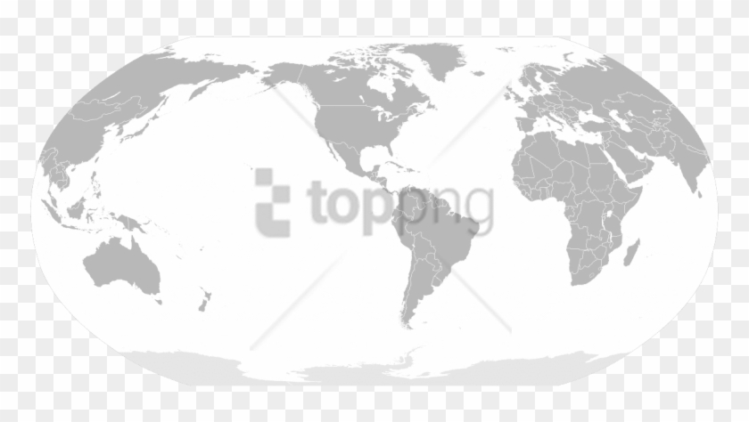 Free Png Blank Color World Map Png Png Image With Transparent - World Map With South America In The Middle Clipart