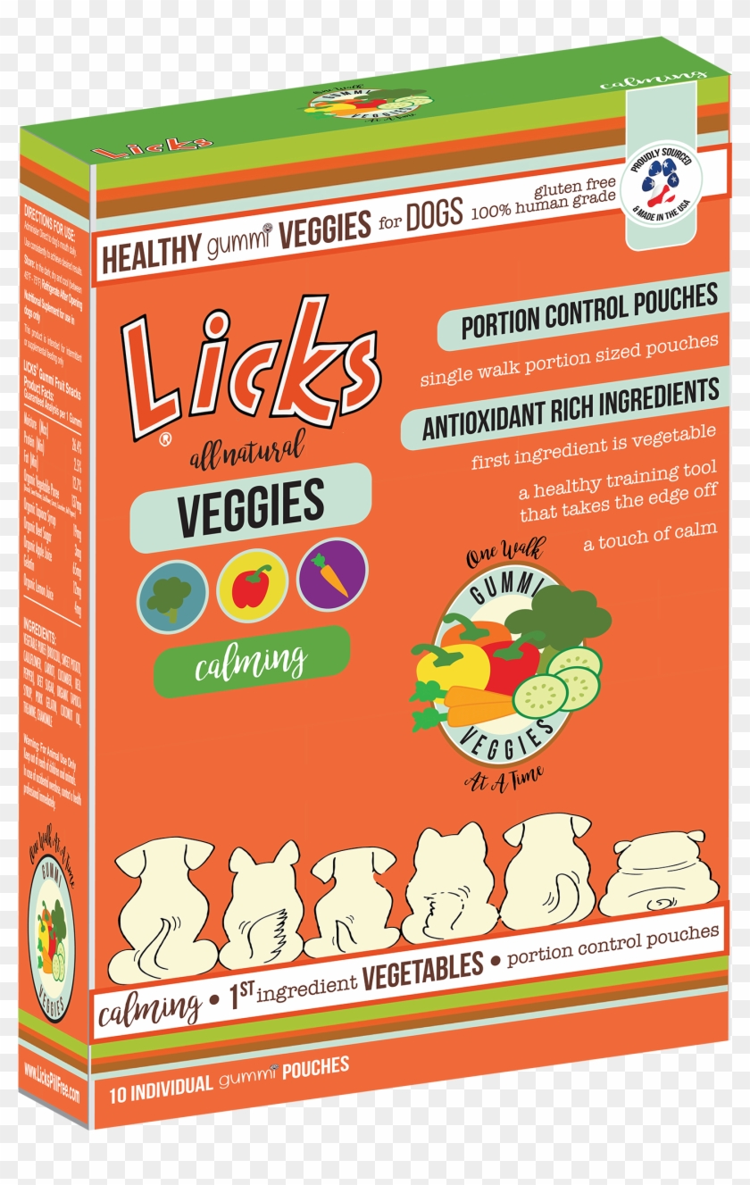 Licks® Calming Veggies 10 Pack - Poster Clipart