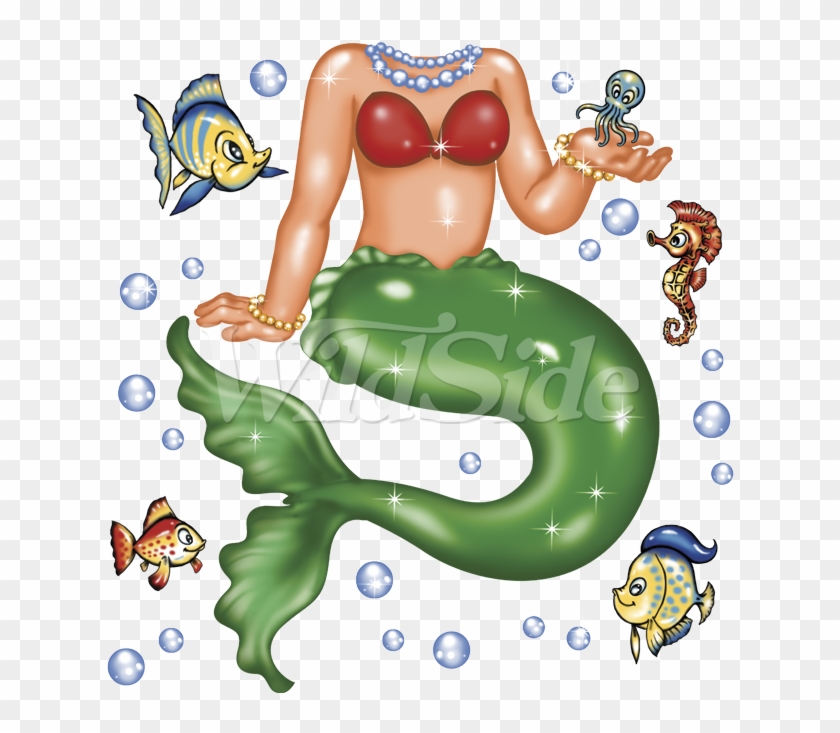 Mermaid - Cartoon Clipart #5944721