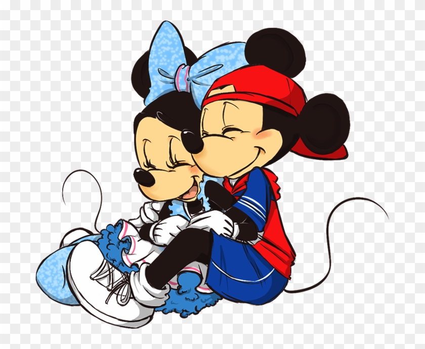 Cuddle Clipart Mickey Minnie - Cool Mickey And Minnie - Png Download #5944934