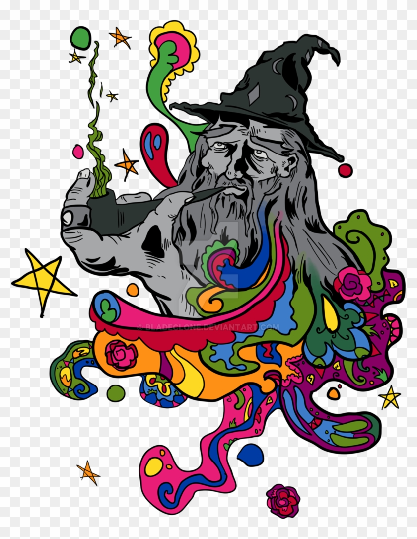 Stoner Png - Smoking Wizard Clipart #5945209