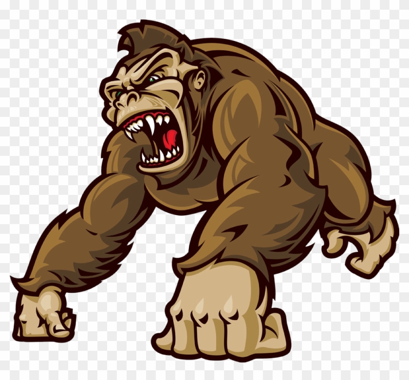 Western Ape Clip Art Cartoon Transprent Png - Gorilla Cartoon Png Transparent Png