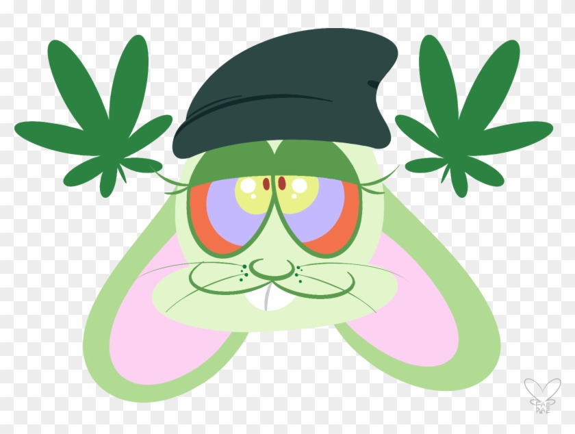 Stoner Bunny - Illustration Clipart #5945575