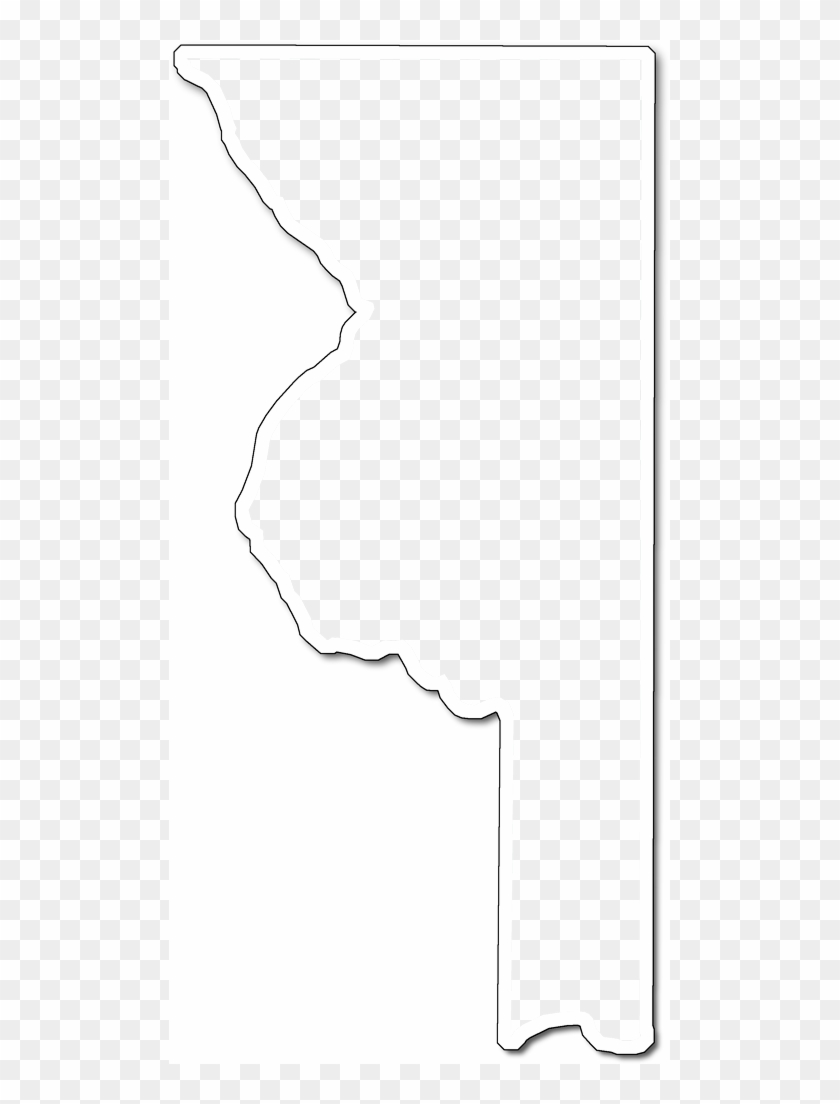 A Map Of Sumter With An Outer Shadow Around The Map - Illustration Clipart