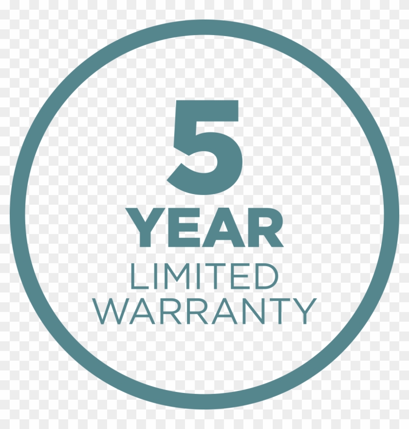 5-year Limited Warranty Icon - Circle Clipart #5945696