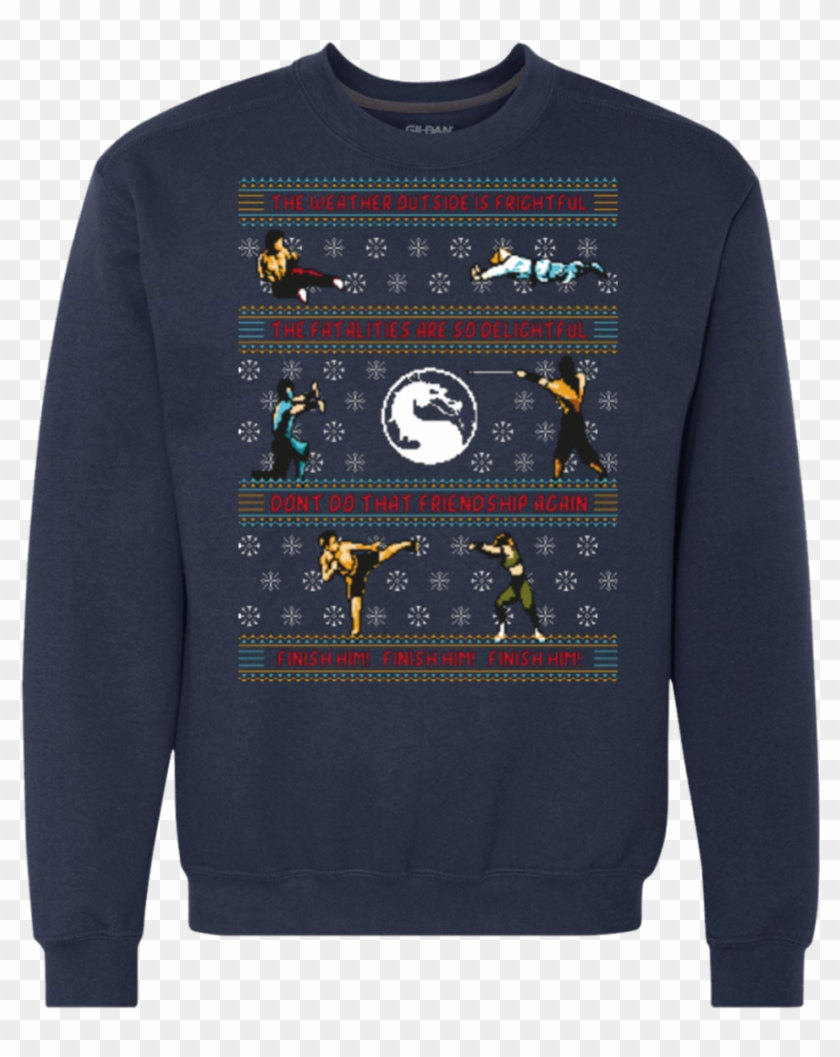 Finish Him Png - Crew Neck Clipart #5945843