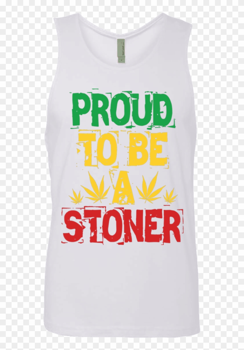 Proud To Be A Stoner Men's Cotton Tank Bonlucky Tattoo, - Active Tank Clipart #5946146