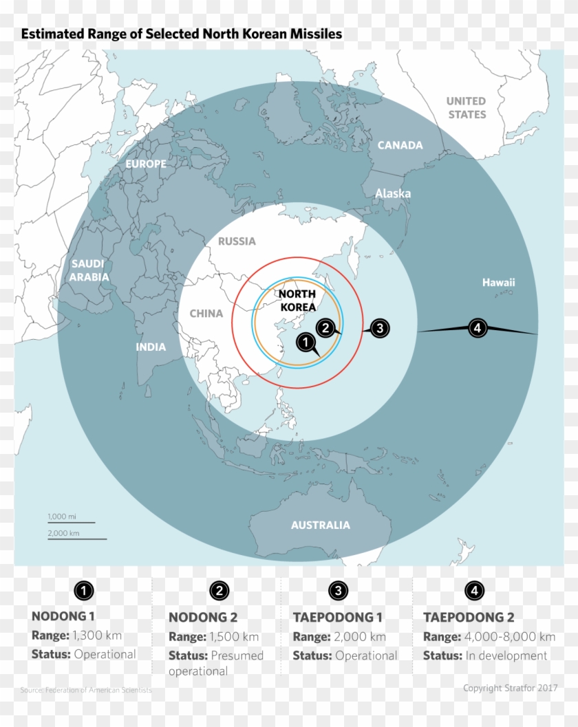 Most Defense Assessments Suggest That North Korea Is - North Korea Strike Range Clipart