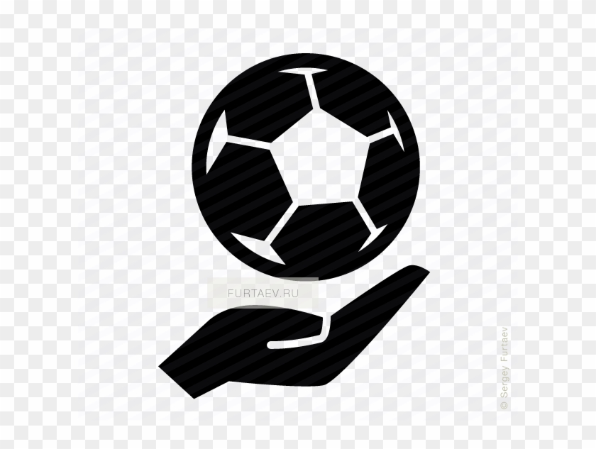 Soccer Ball Vector Png - Hand Holding Ball Vector Clipart #5946826