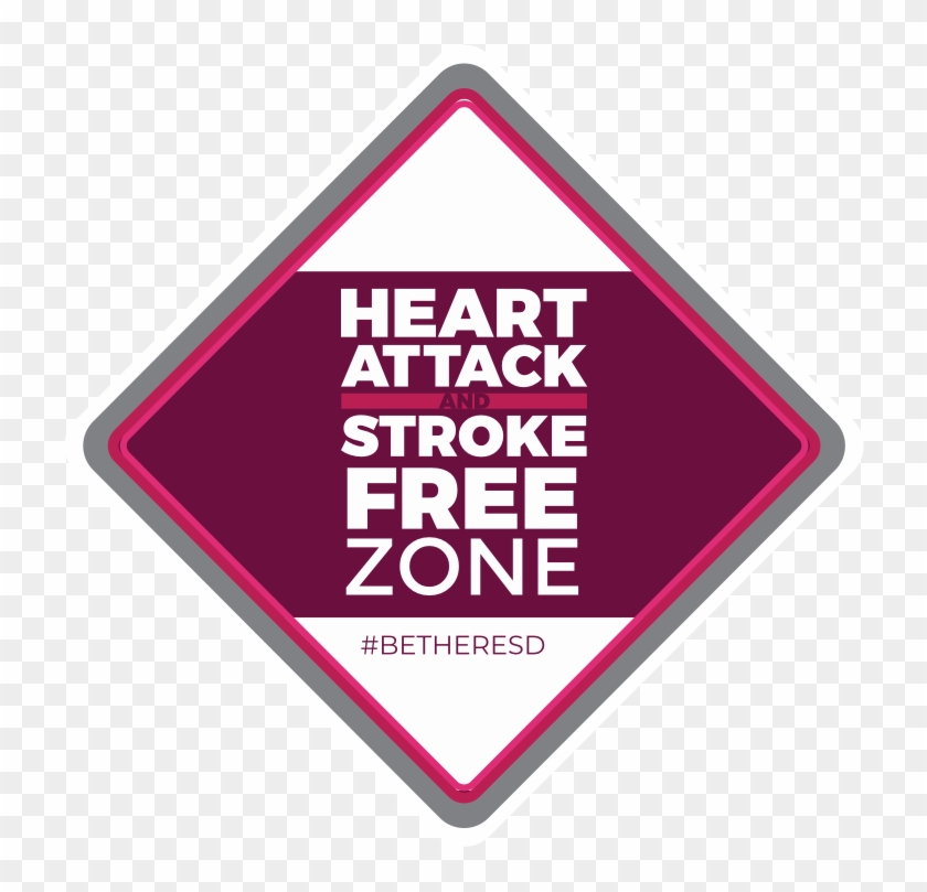 4th Annual Heart Attack And Stroke Free Zone Summit - Sign Clipart #5947050