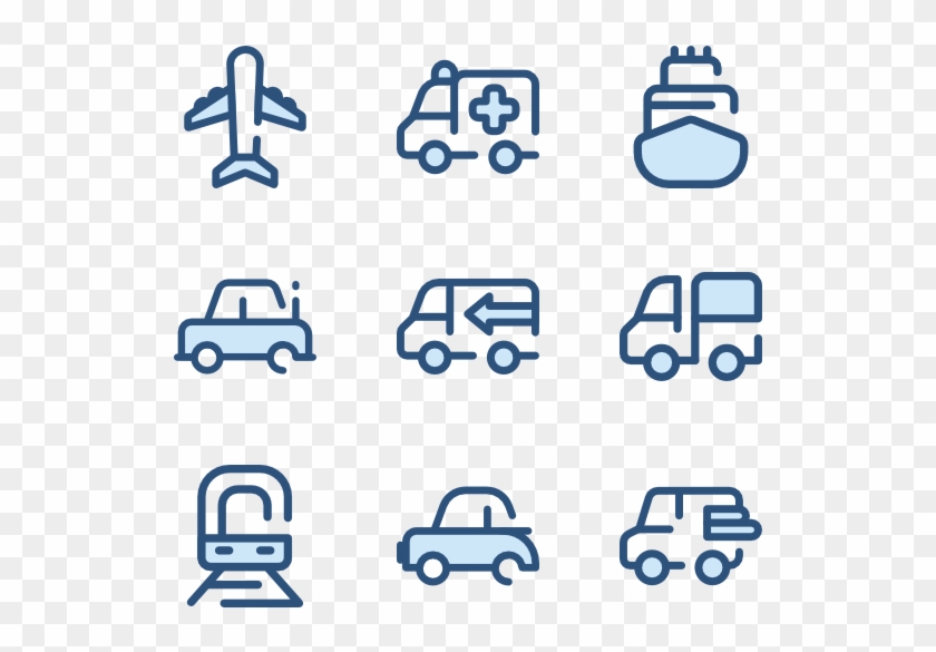 Transportation - Blue Contact Icons Png Clipart