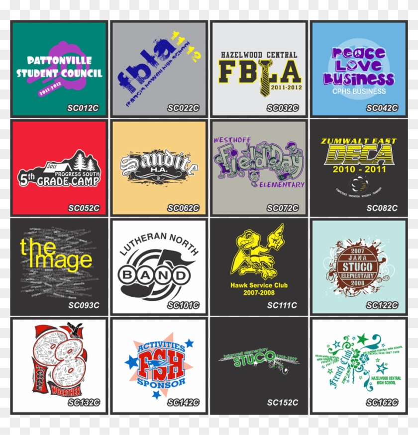 Cool School Club Shirts Clipart