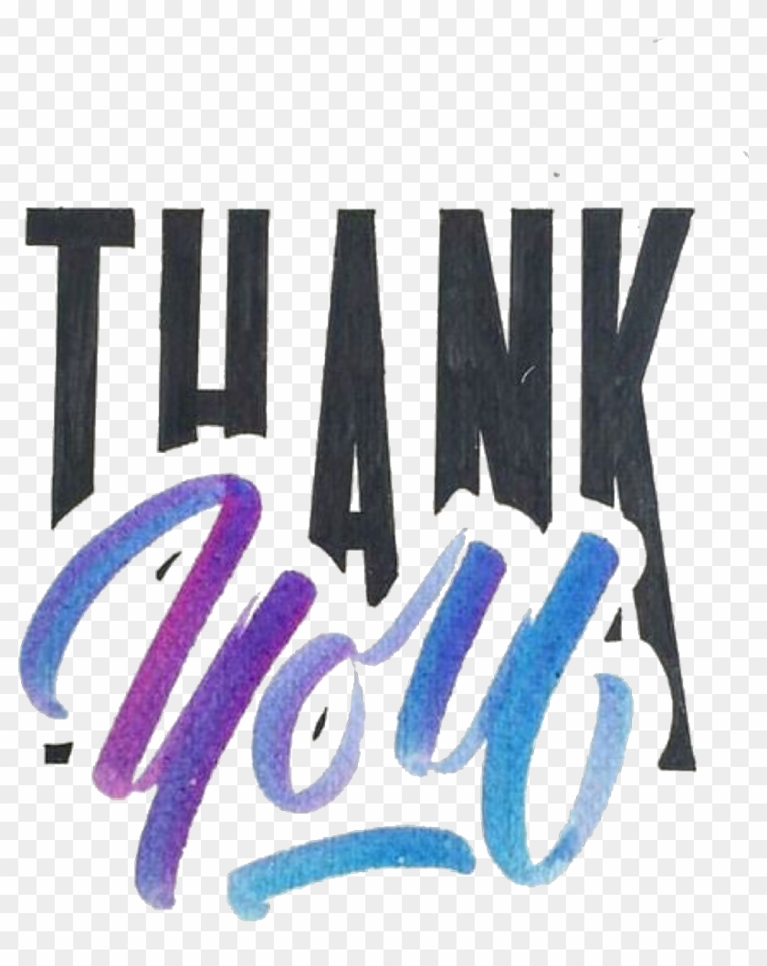 #thankyou #thx #freetoedit - Calligraphy Clipart #5948887