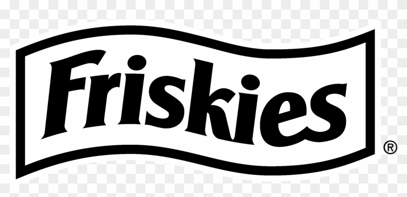 Friskies Logo Black And White - Black-and-white Clipart #5949456