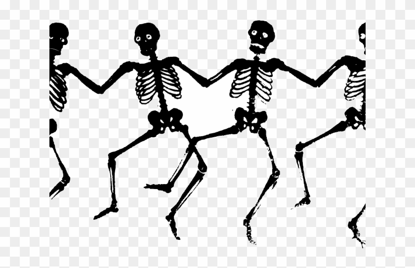 Skeletons Dancing Clipart #5949645
