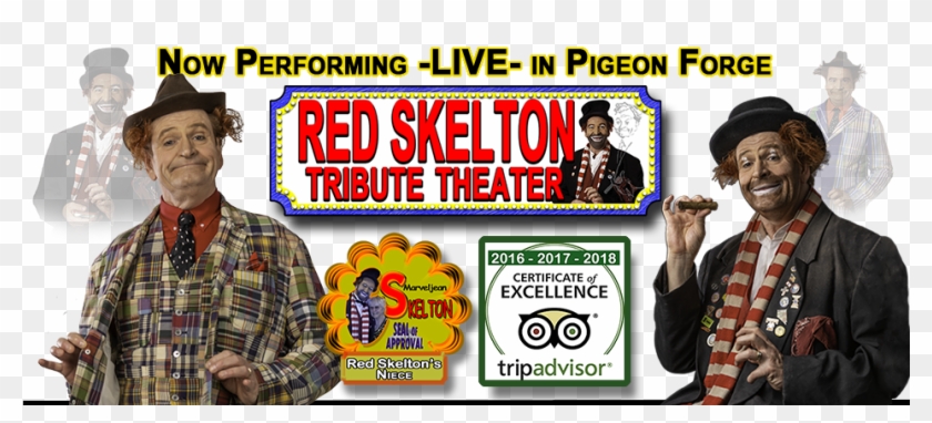 Red Skelton Pigeon Forge Brian Hoffman - Poster Clipart #5949905