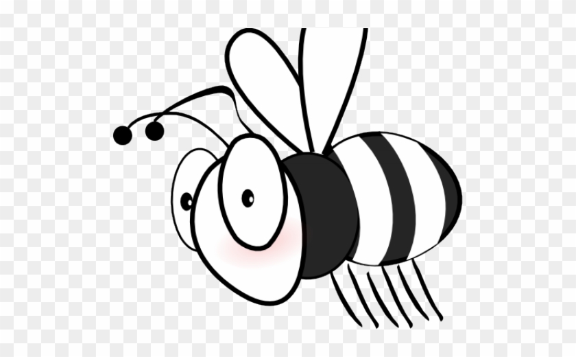 Animal Clipart Bumblebee - Bee Art Clip In Black And White - Png Download #5950309