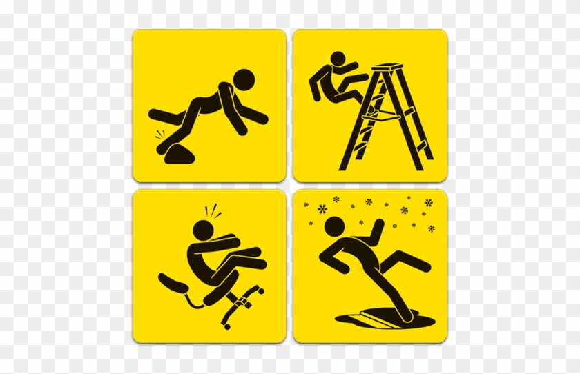 Slip And Fall Hazard Clipart - Workplace Hazards - Png Download