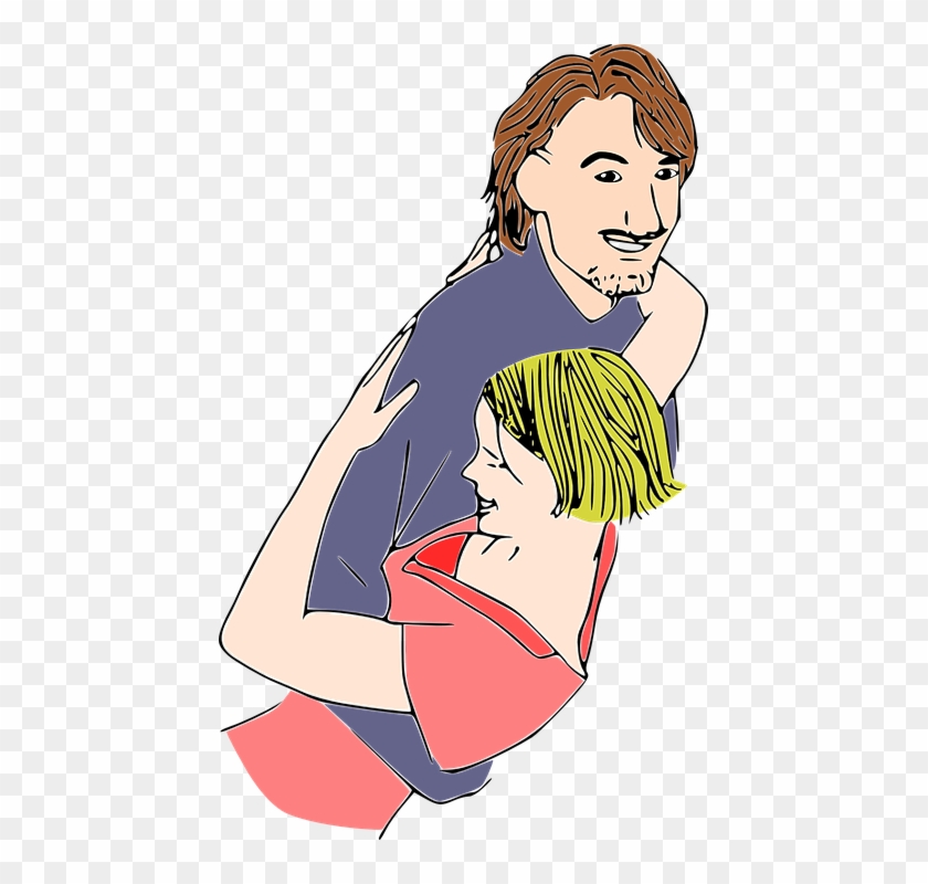 Dance Dancing Dip Hug Love Man Woman - Cartoon Clipart