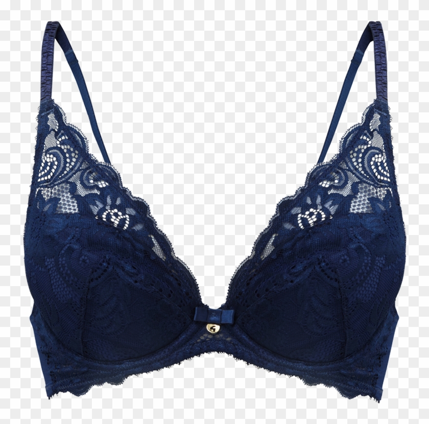 Gypsy High Apex Plunge Navy Product Front - Brassiere Clipart #5951094
